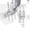 Лапка Pfaff для простьобування з центральним напрямником (82-09250-96)