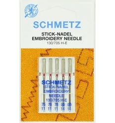 Иглы Schmetz вышивальные №75-90, набор