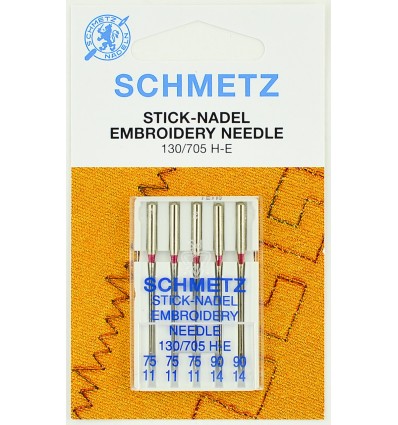 Голки Schmetz вишивальні №75-90, набір
