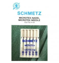 Иглы Schmetz Microtex №60-80, набор