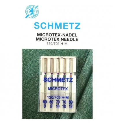 Иглы Schmetz Microtex №60-80, набор