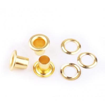 Блочка D-5 с кольцом, золото (100 шт)