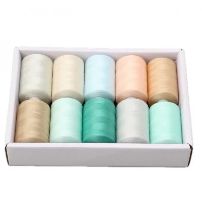 Набір кольорових ниток для шиття №5 (10 шт)