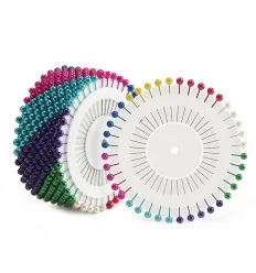 Булавки портновские цветные с шариком