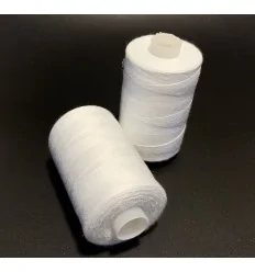 Нитки швейные белые полиэстер, 915 м