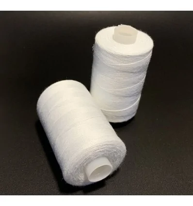 Нитки швейні білі поліестер, 915 м