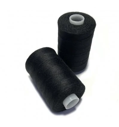 Нитки швейні чорні поліестер, 915 м