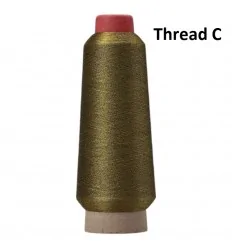 Металізована вишивальна нитка 150D/2 Thread C
